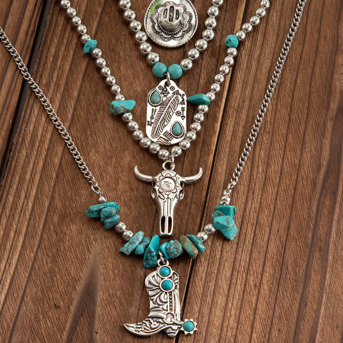 Turquoise Necklace Suit