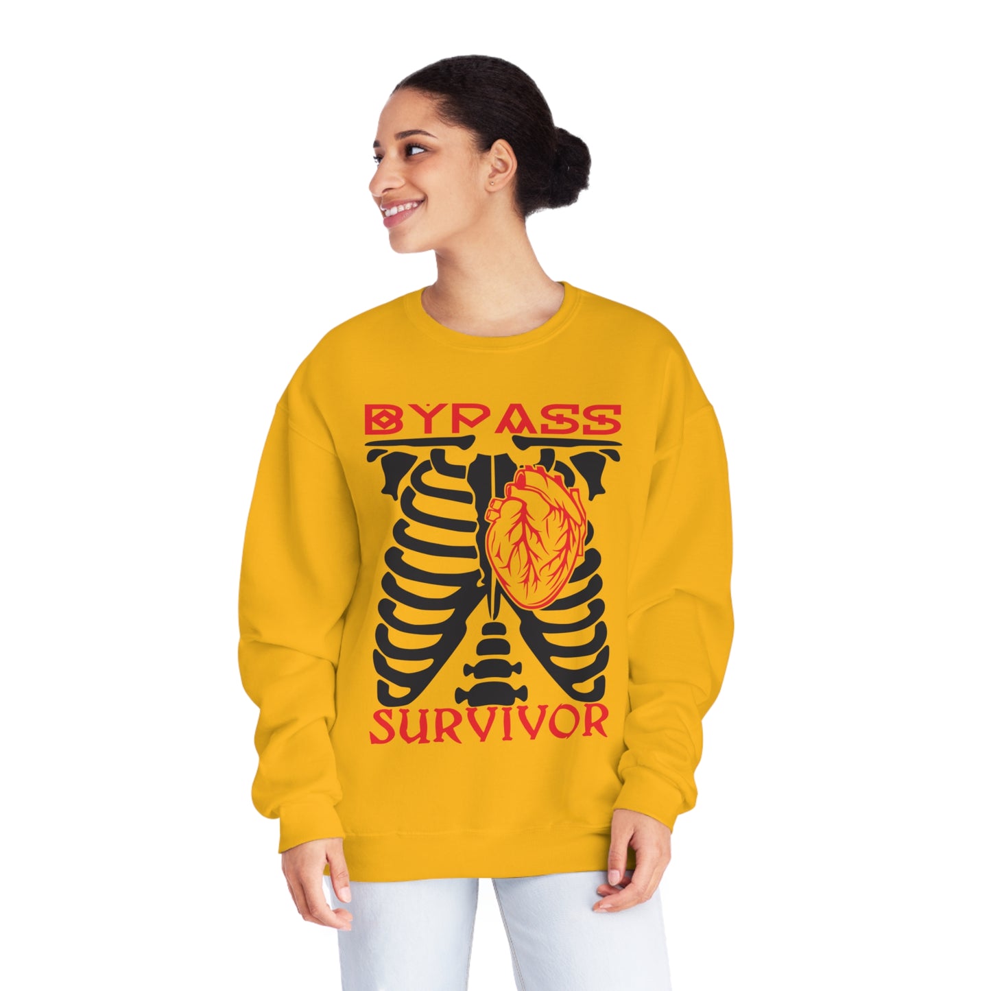 Heart Bypass Survivor., Unisex NuBlend® Crewneck Sweatshirt