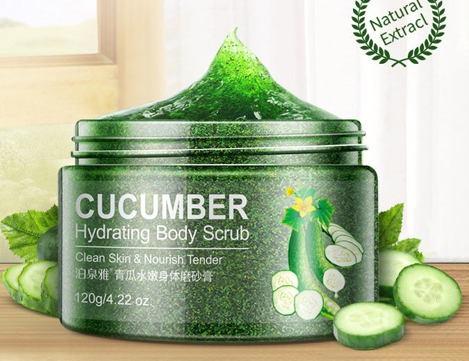 Cucumber facial scrub