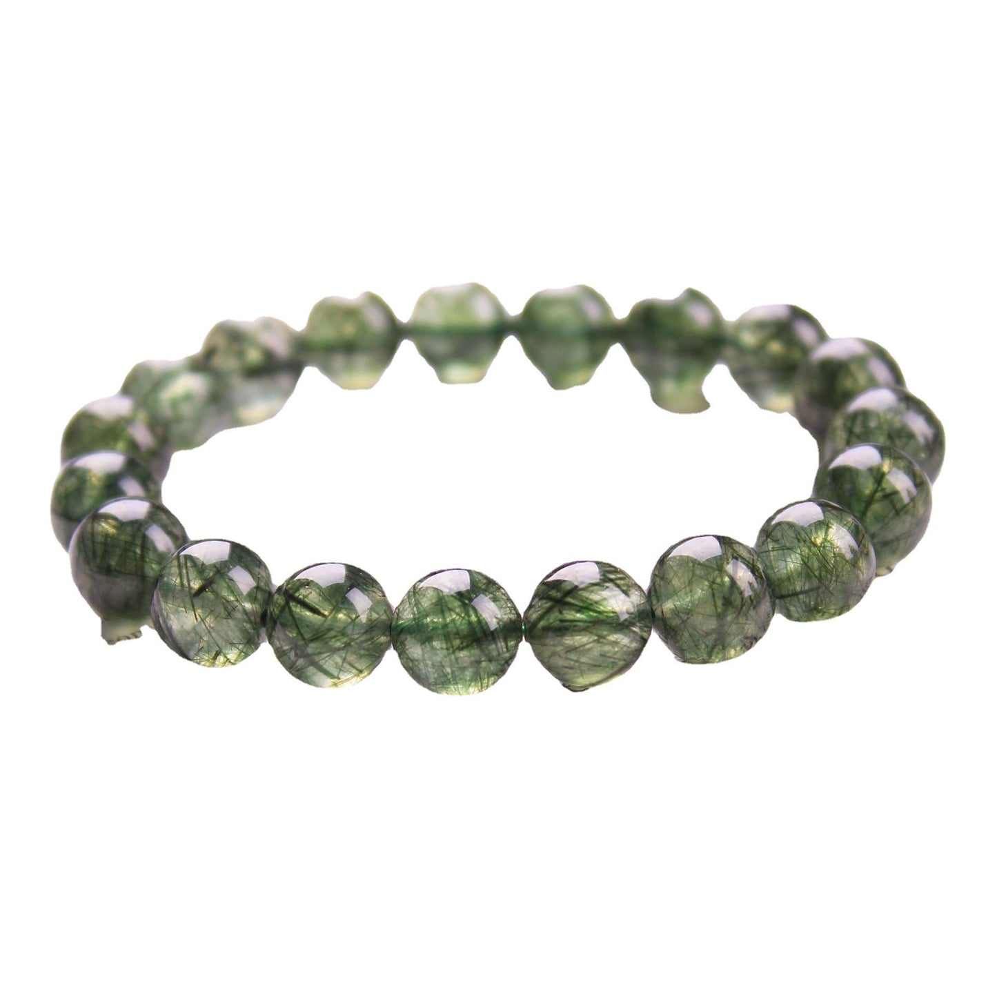 Natural Crystal Ball Raw Ore Opal Green Bracelet