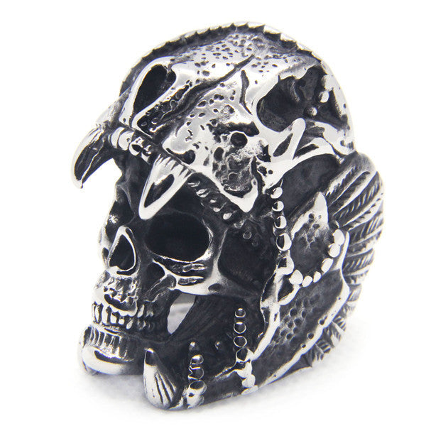 Mayan Skull Men's Ring