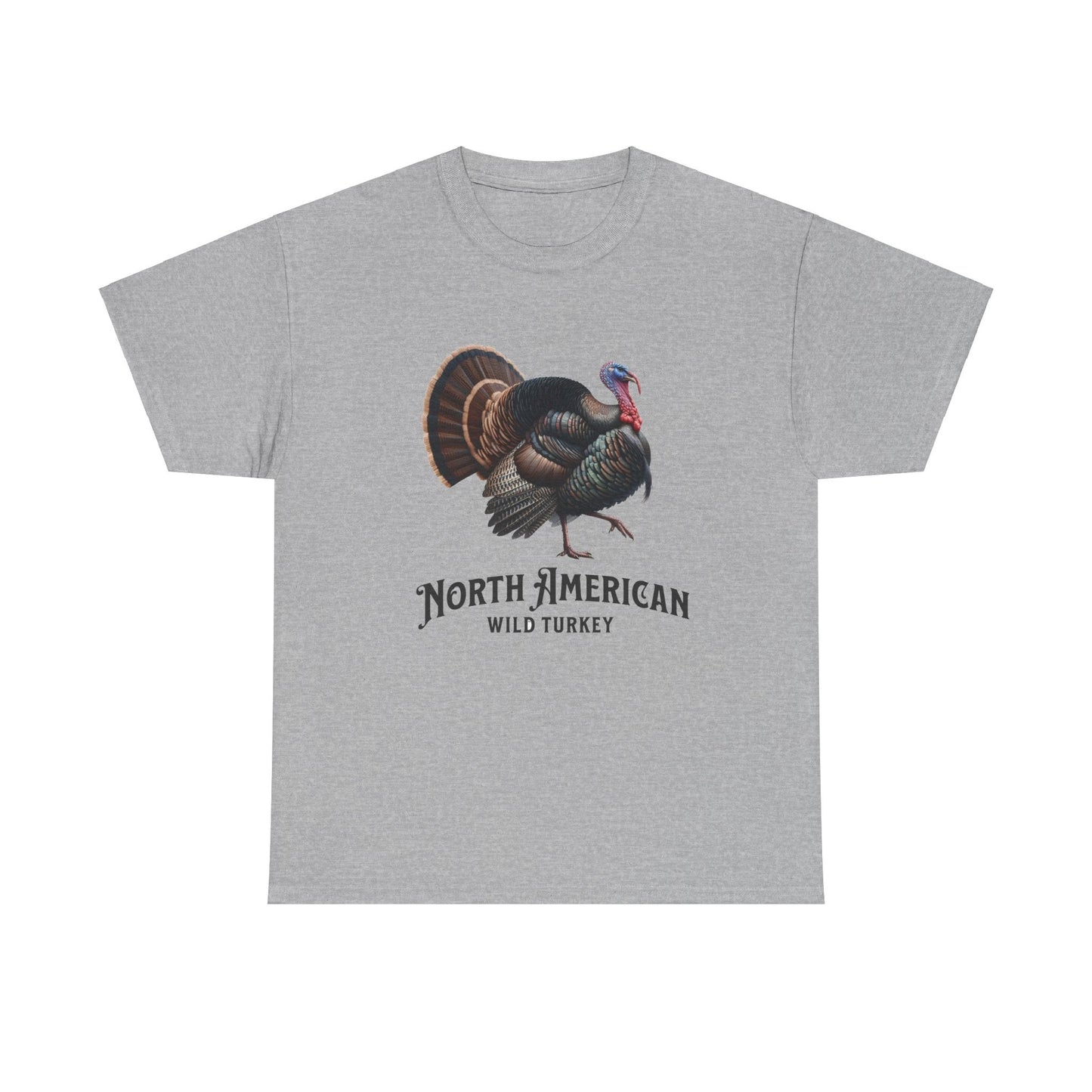 North American Wild Turkey. Heavy Cotton T-Shirt