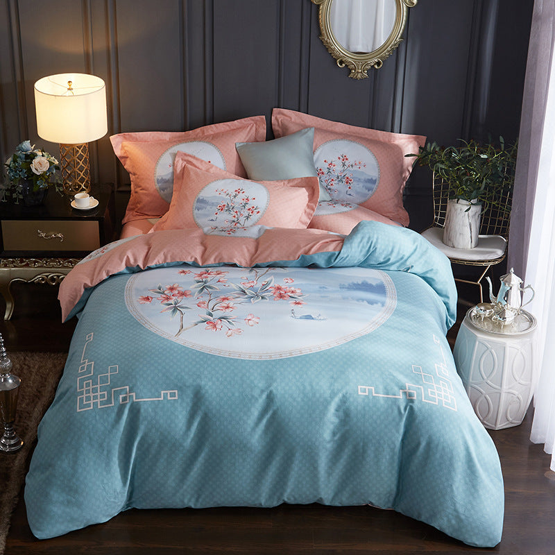 Four-piece cotton bed set