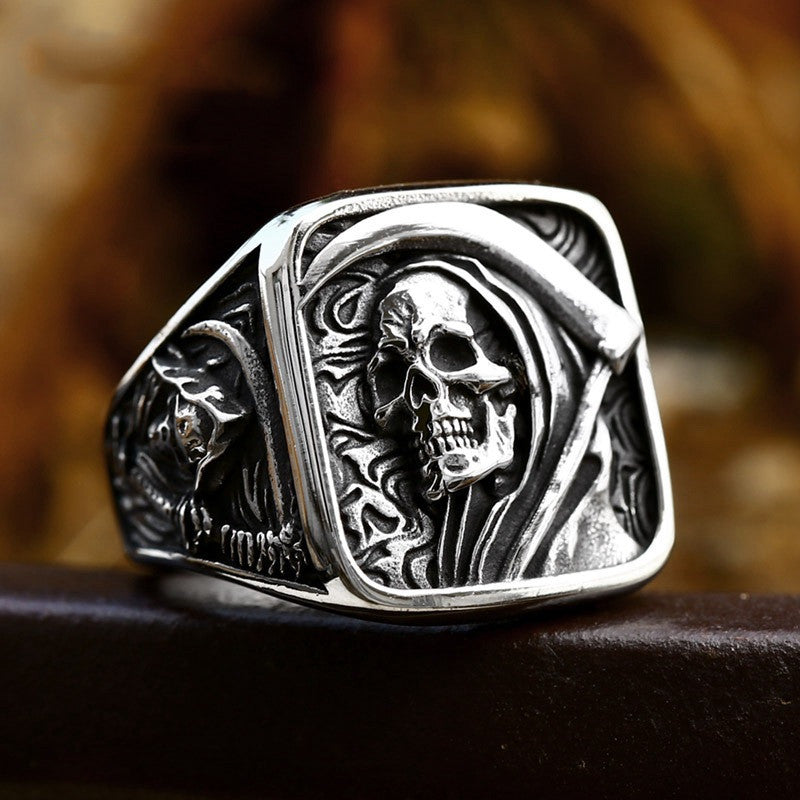 Men's Stainless Steel Reaper Ring