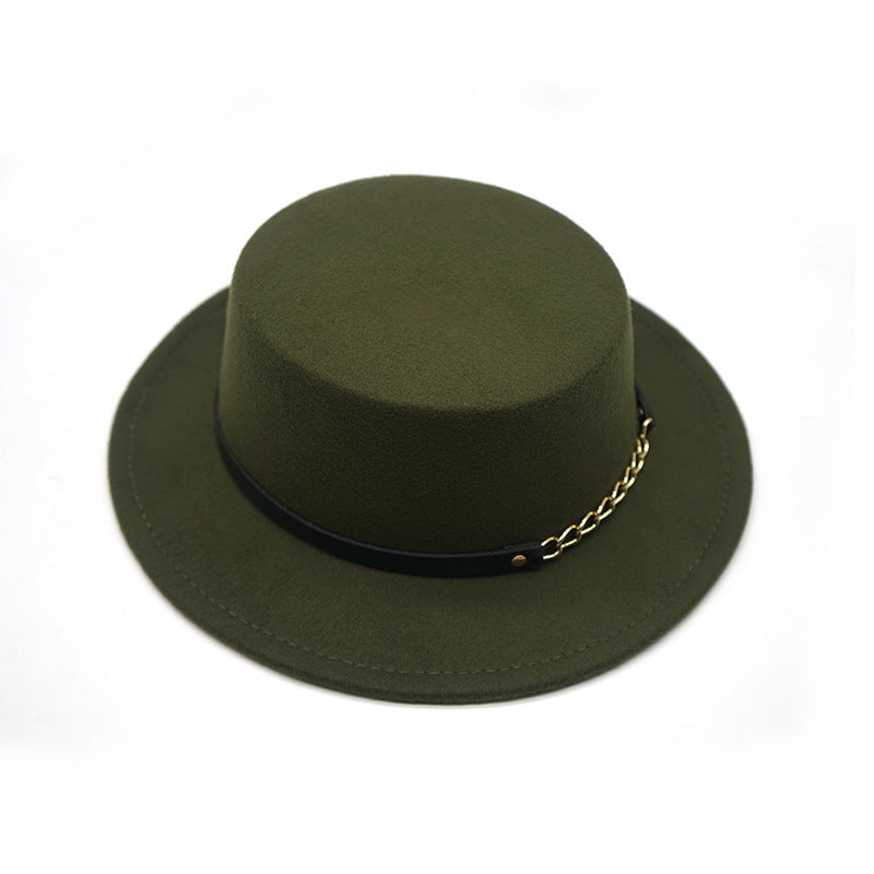 British Style Flat Top Hat