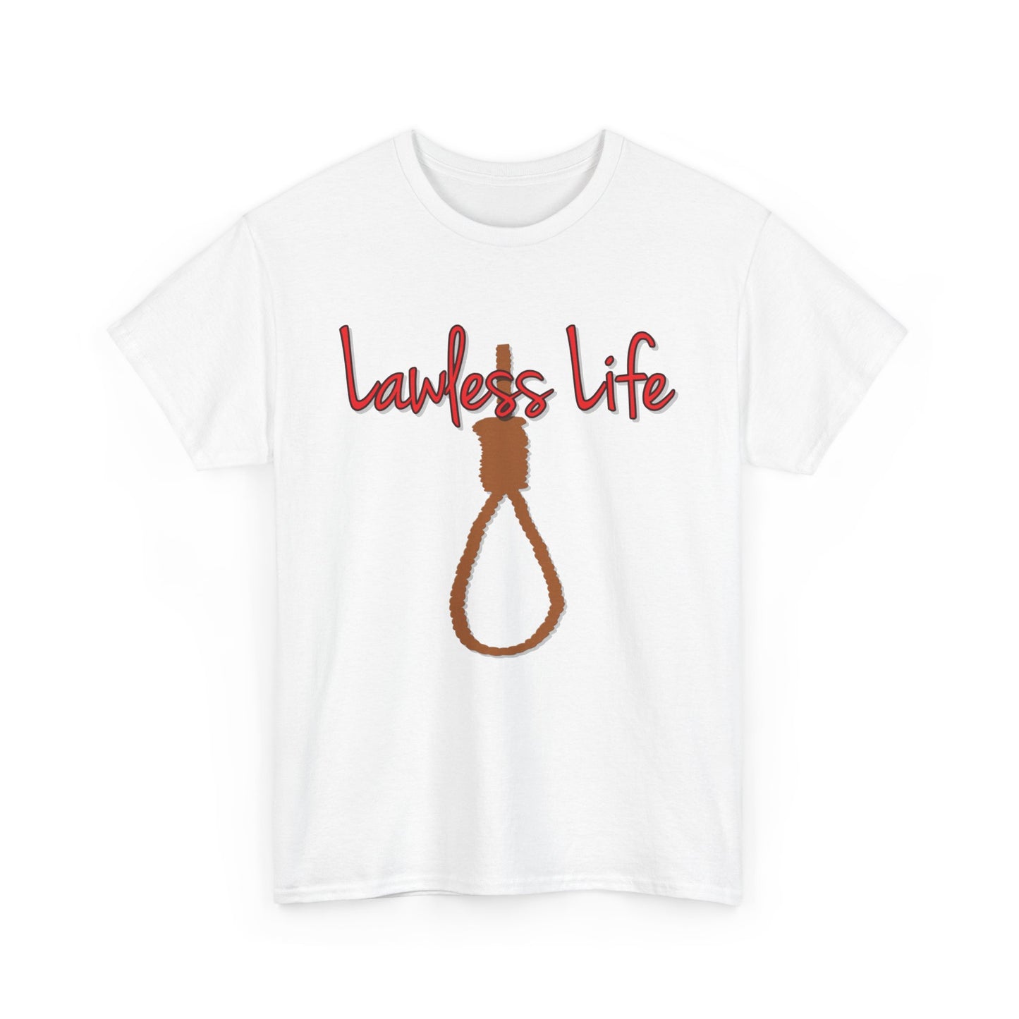 Lawless Life Noose. Heavy Cotton T-Shirt