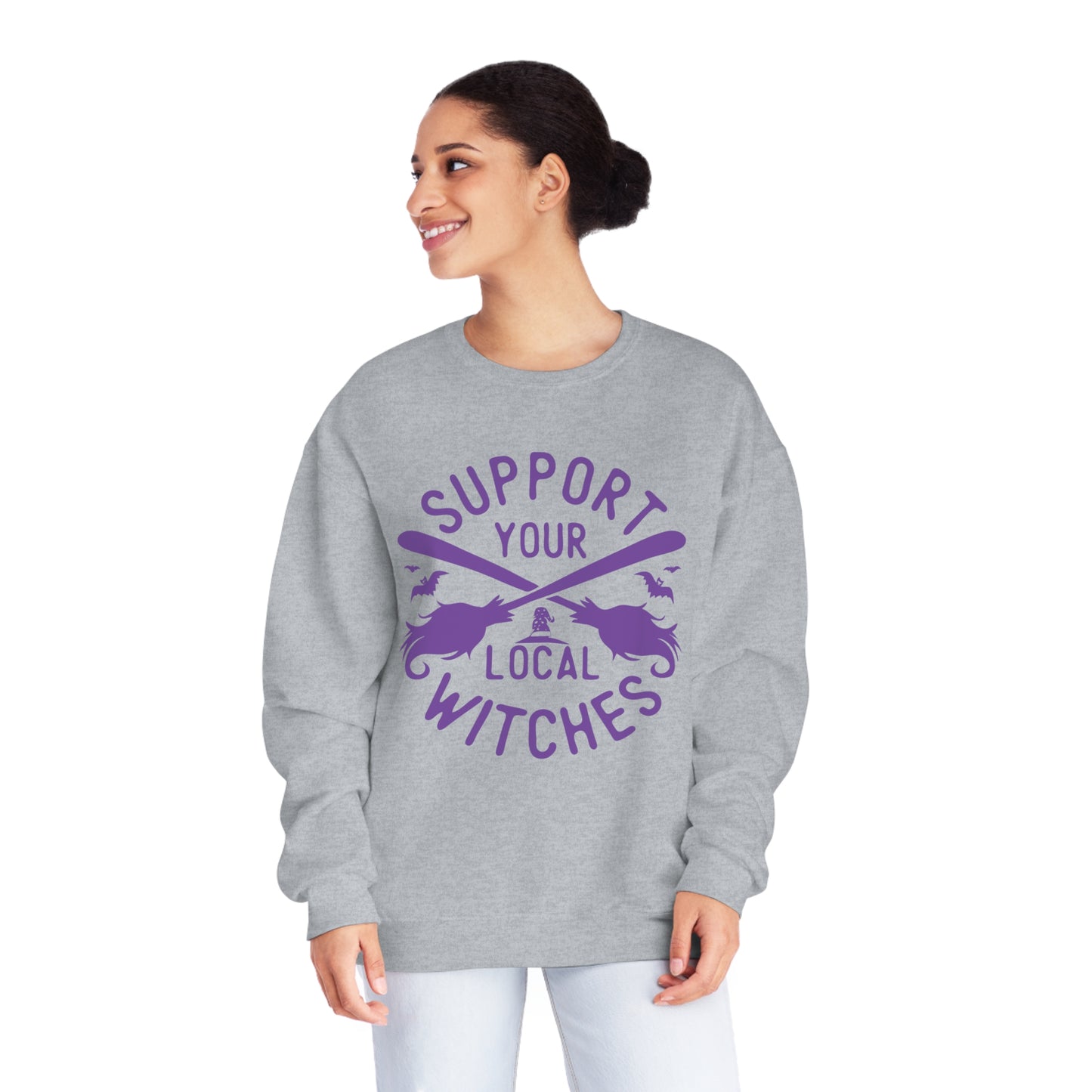 Support Your Local Witches, Unisex NuBlend® Crewneck Sweatshirt