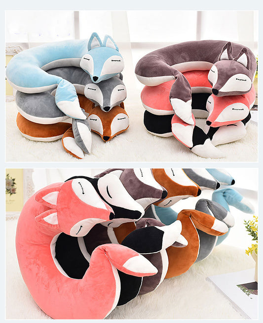 Fox U-shaped pillow