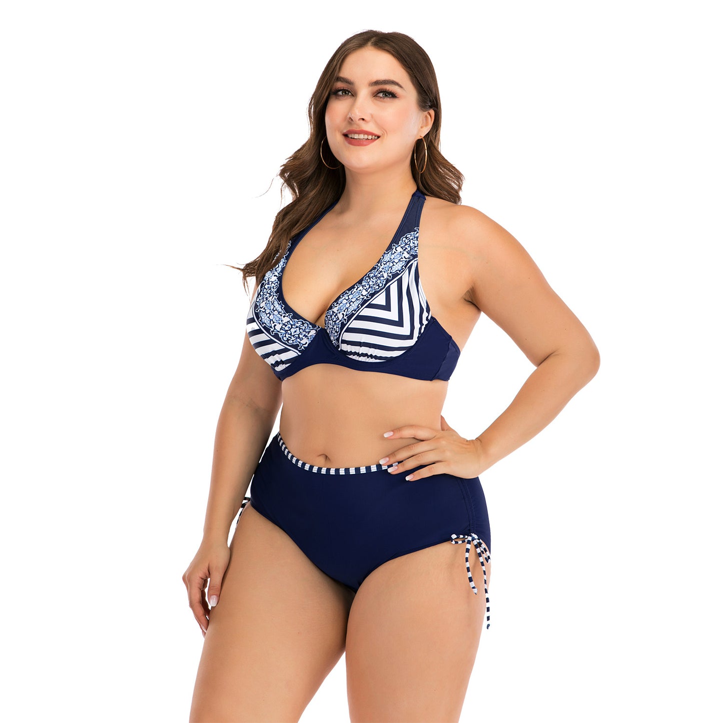 Plus size underwire bikini