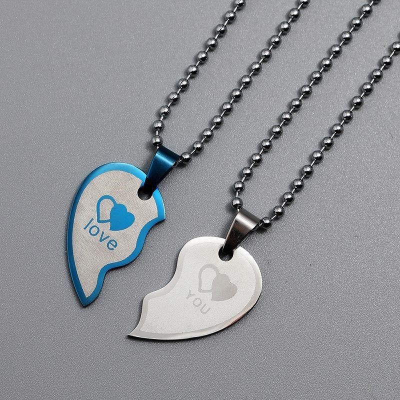 Unisex Friendship Couple Necklace Pair