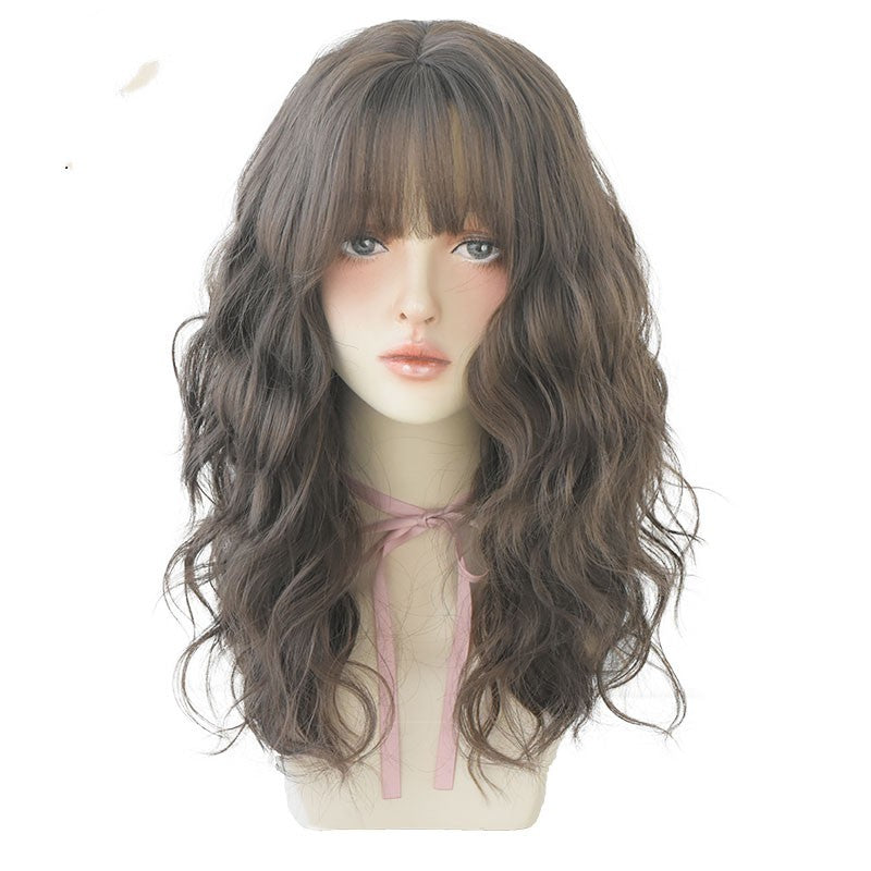 European Air Bangs Water Ripple Curls