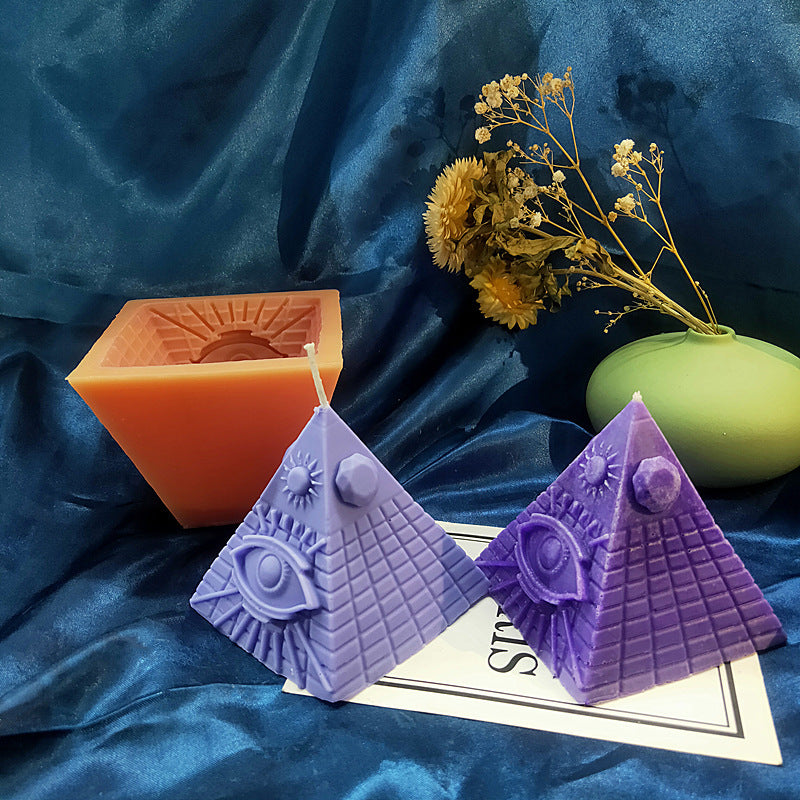 DIY Candle Pyramid Silicone Mold