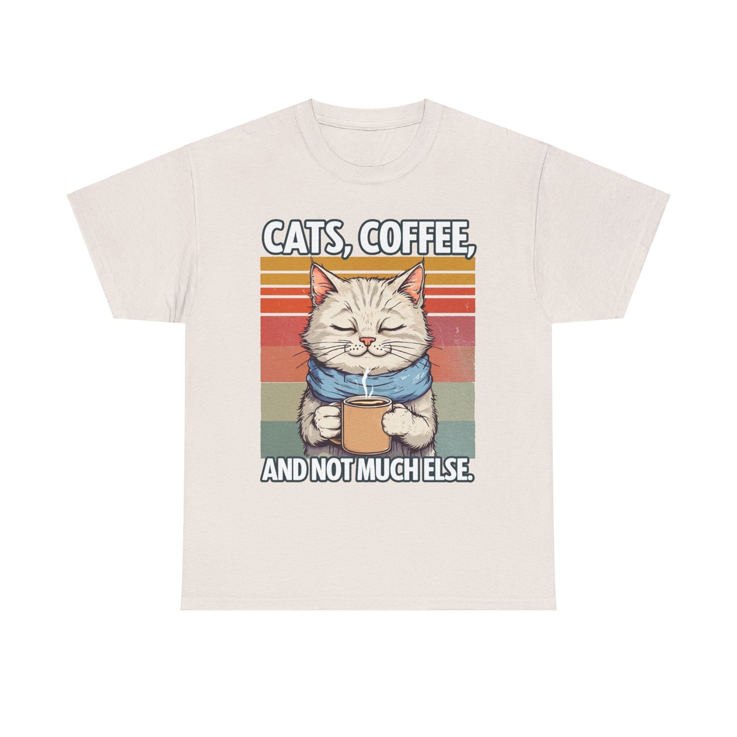 Cats, Coffee and not much else. Heavy Cotton T-Shirt