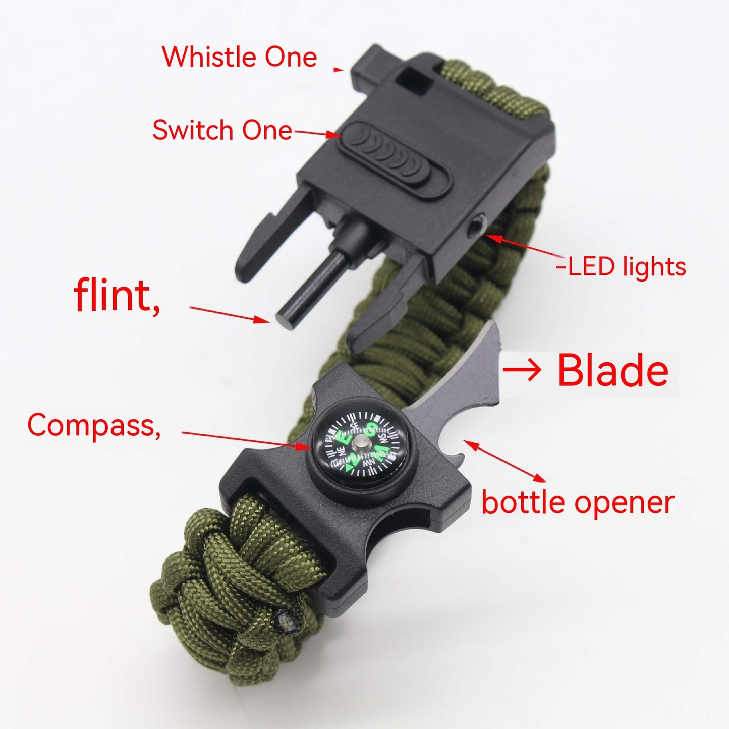 Multifunctional Paracord Bracelet