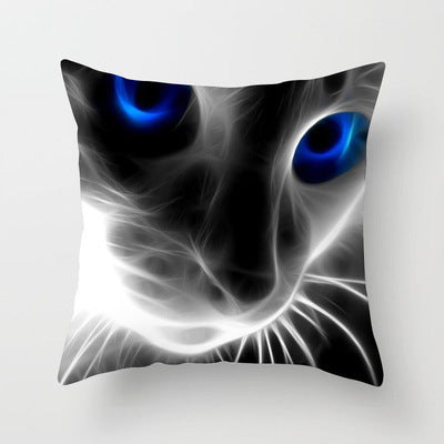 Cat Throw Pillowcase