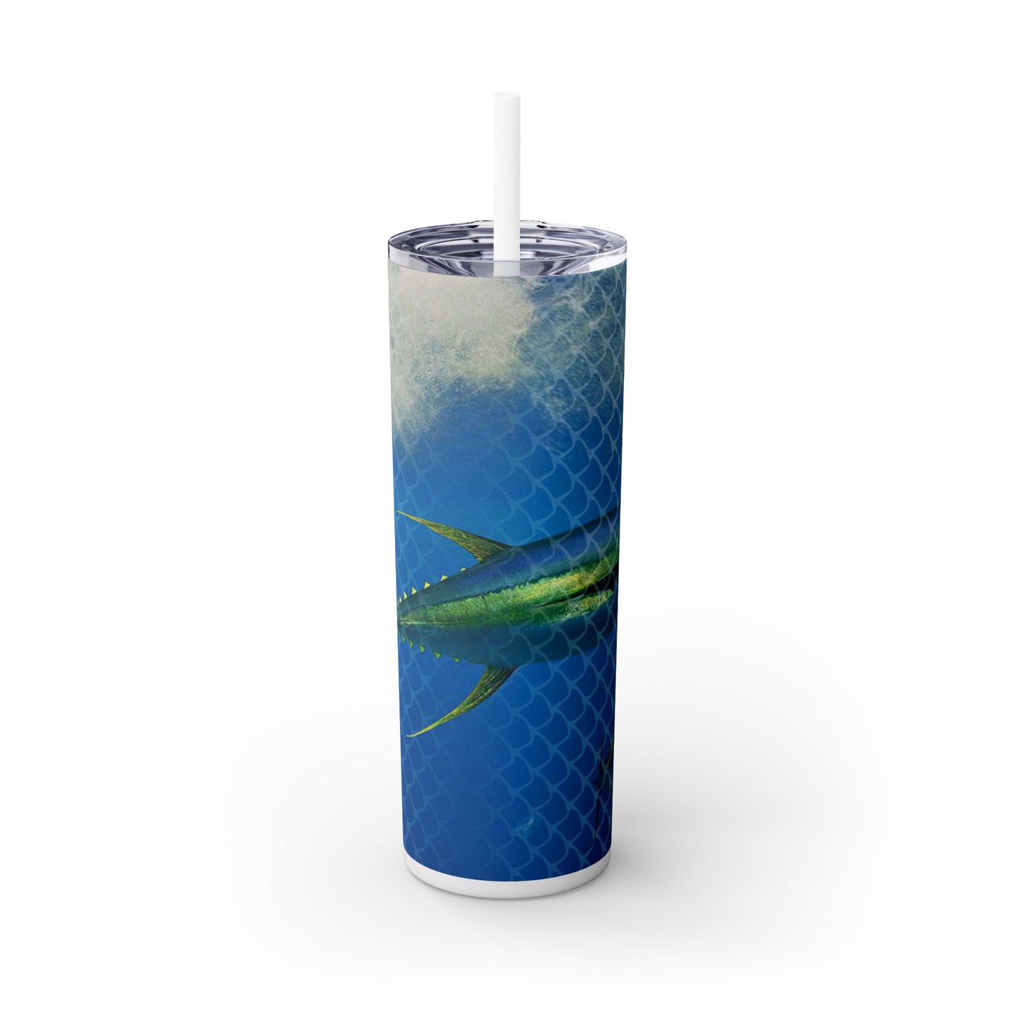 Tuna. 20oz Skinny Tumbler with Straw