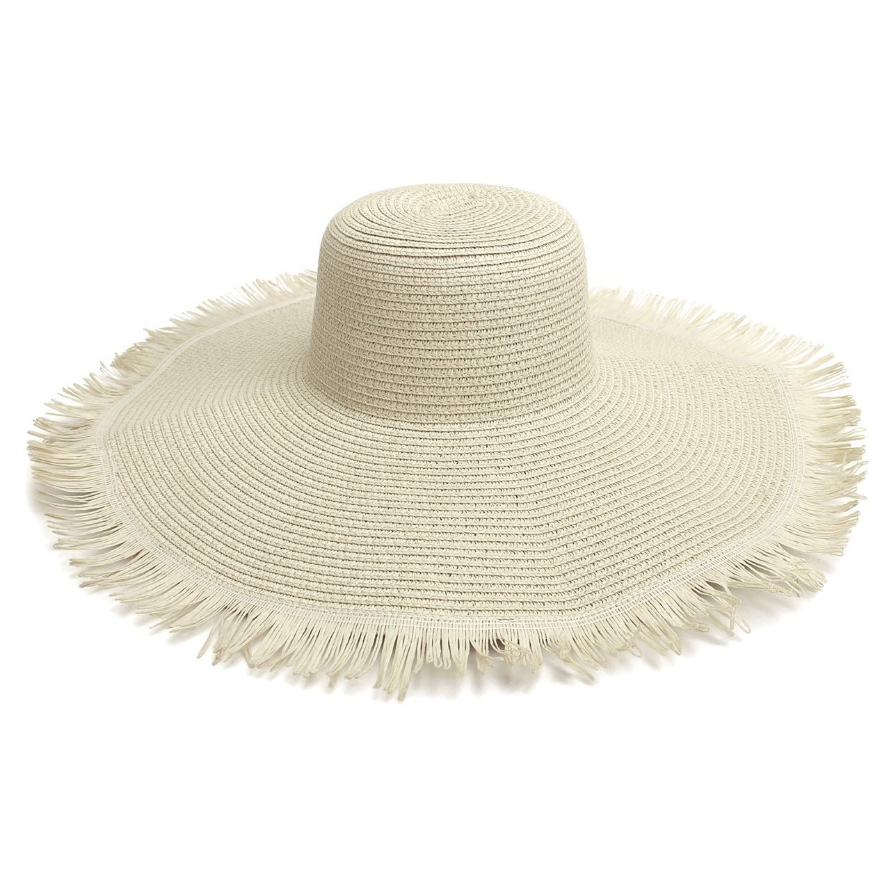 Big Brim Beach Woven Brim Straw Hat