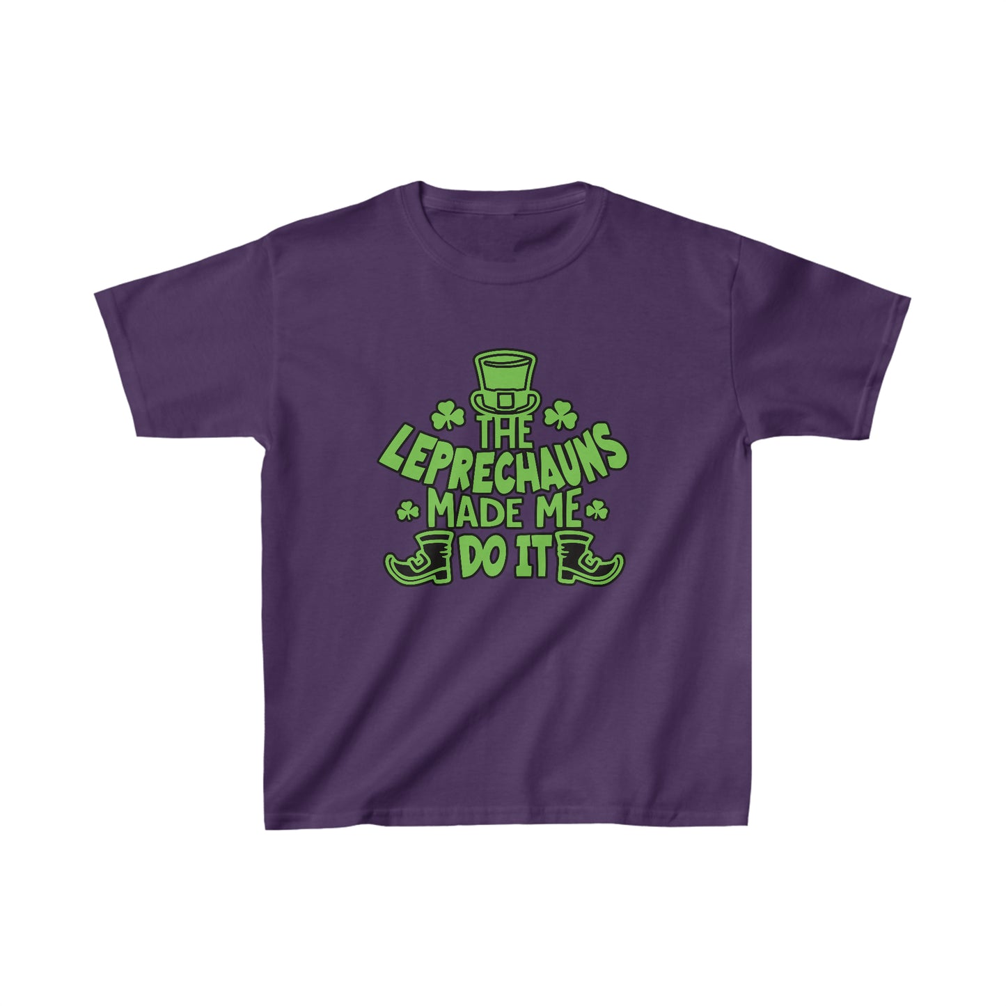 The Leprechauns Made Me Do it. Kids Heavy Cotton™ T-Shirt