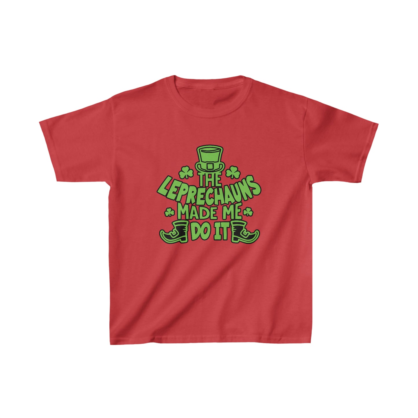 The Leprechauns Made Me Do it. Kids Heavy Cotton™ T-Shirt