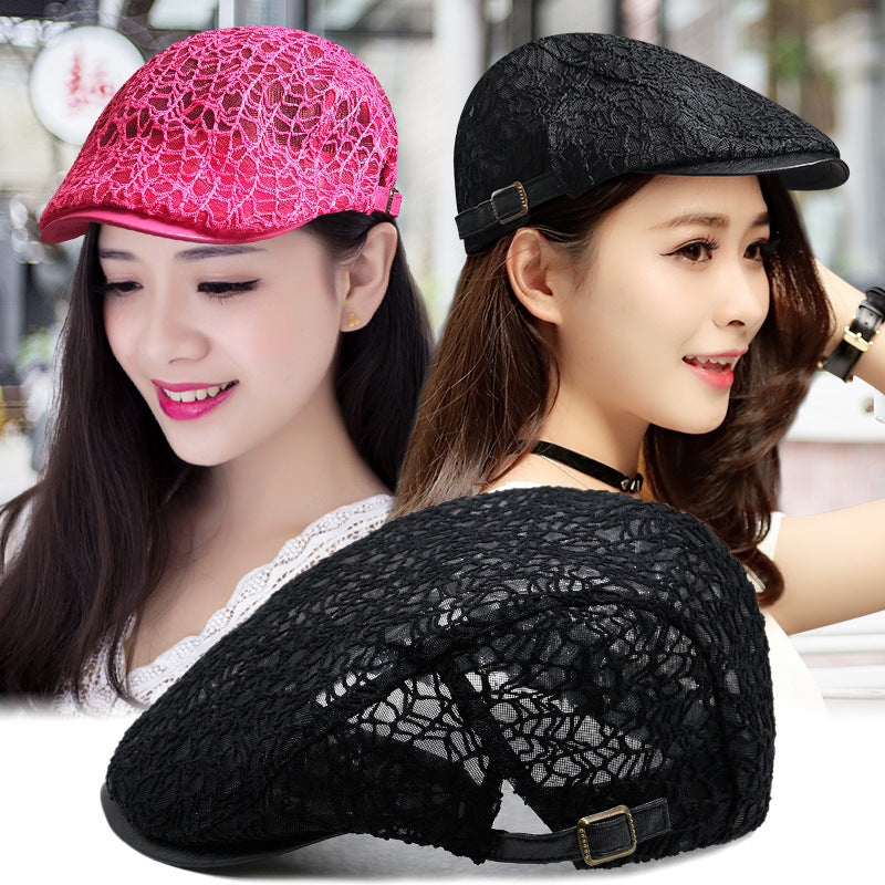 Lace Hard Gauze Beret