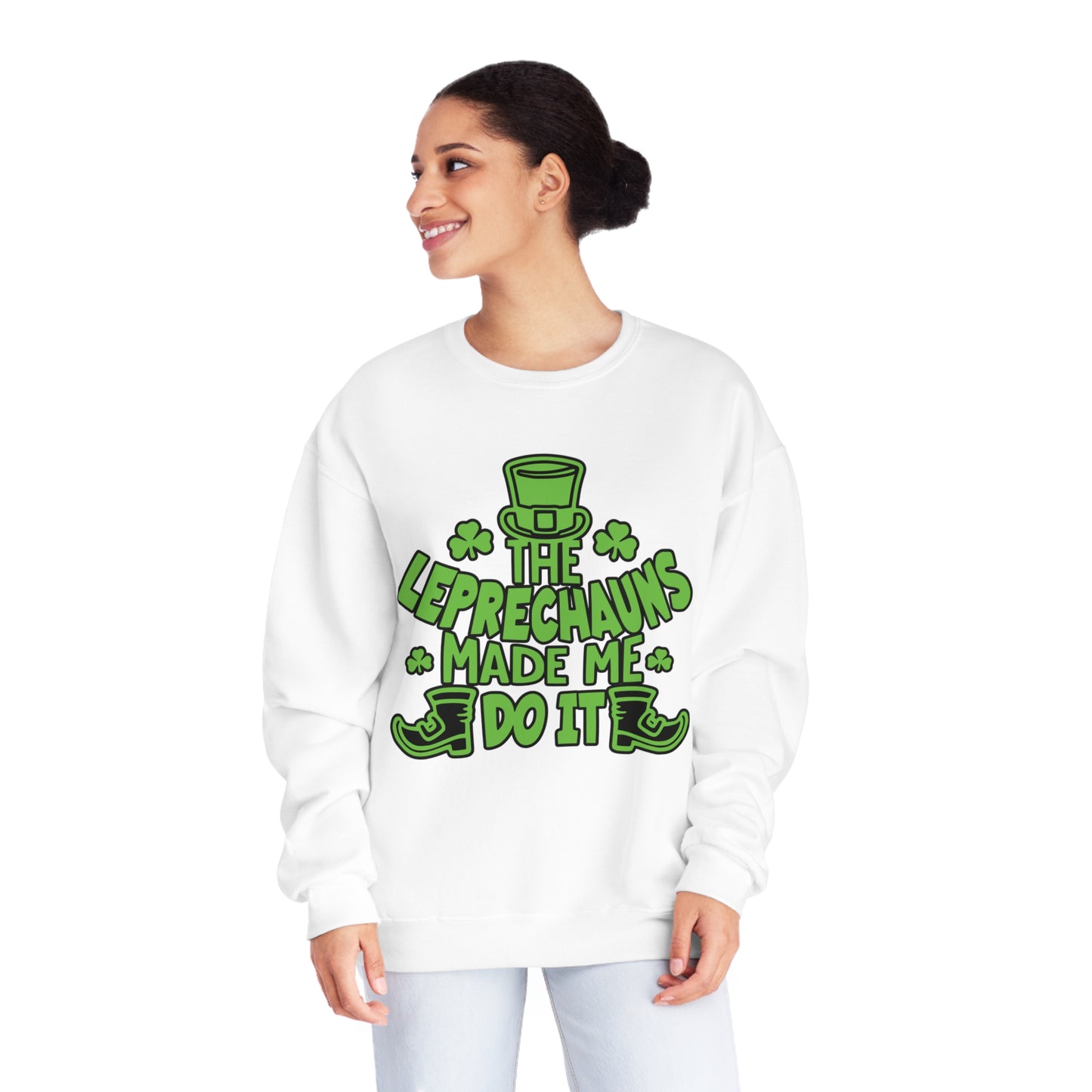 The Leprechauns Made Me Do it.., Unisex NuBlend® Crewneck Sweatshirt