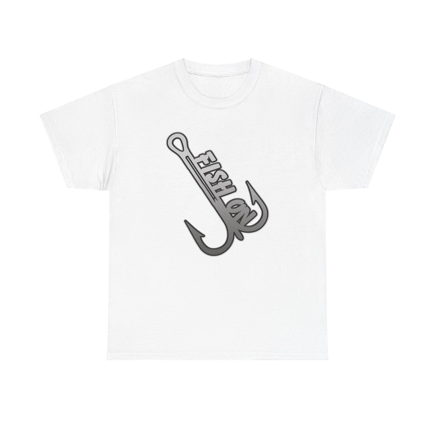 Fish on treble hook, Heavy Cotton T-Shirt