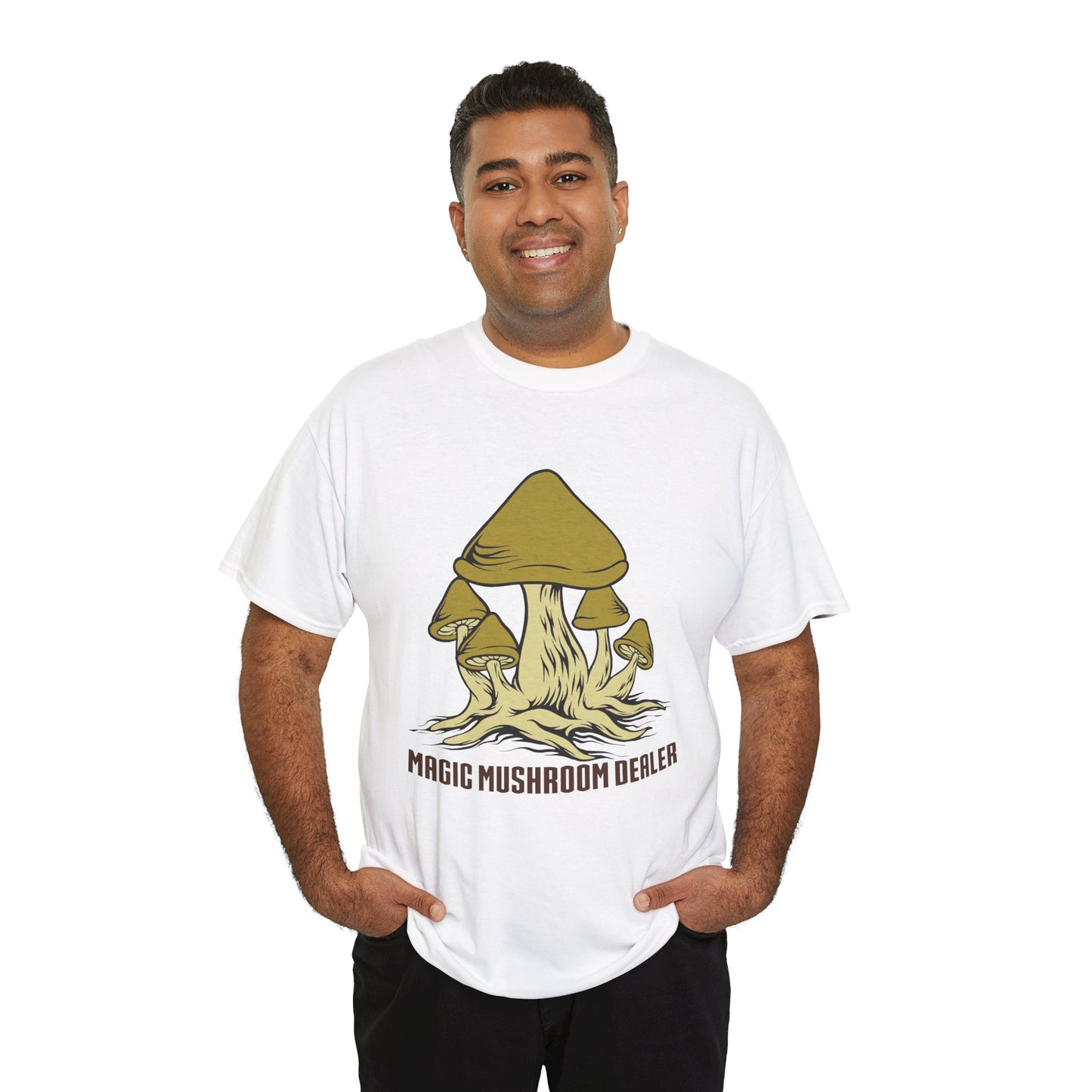 Magic Mushroom Dealer. Heavy Cotton T-Shirt