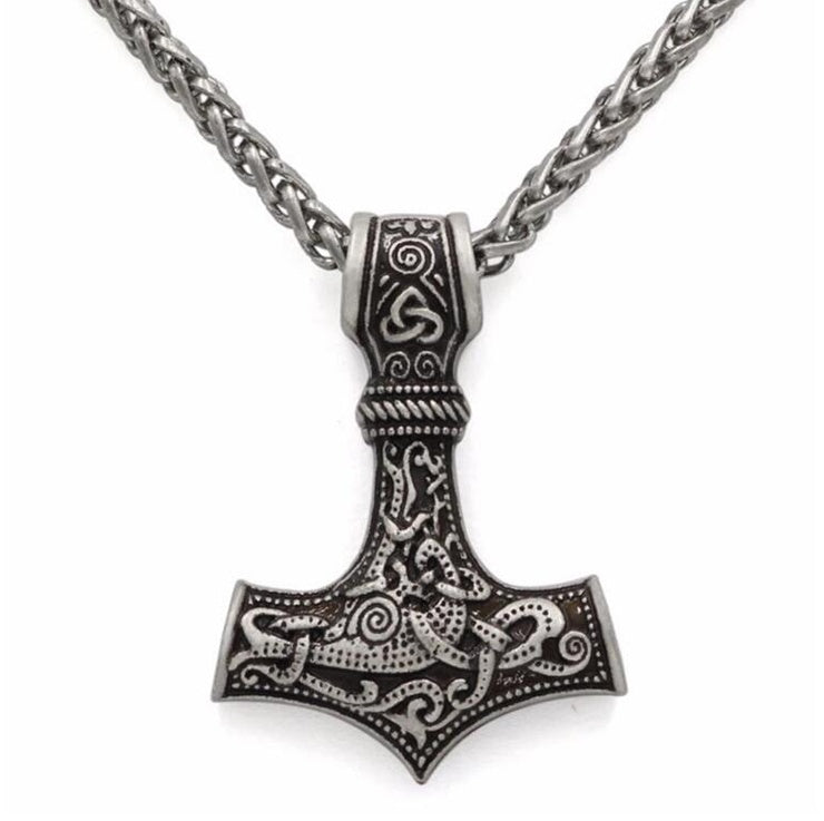 Thors Hammer Stainless Steel Necklace