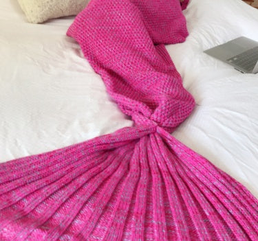 Hot Mermaid Blanket Handmade Knitted