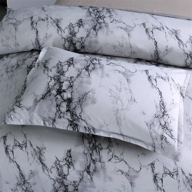 Marble four-piece bedding set