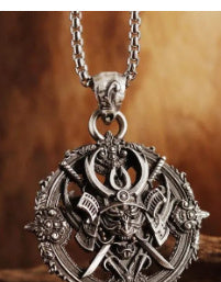 Samurai Devil Pendant Necklace