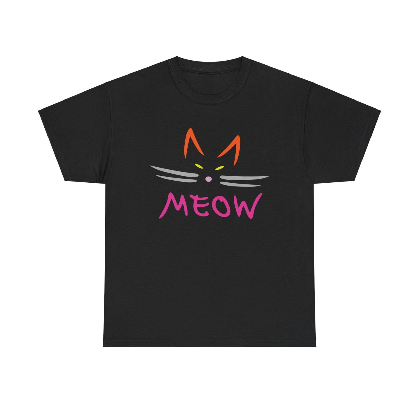 Meow. Heavy Cotton T-Shirt