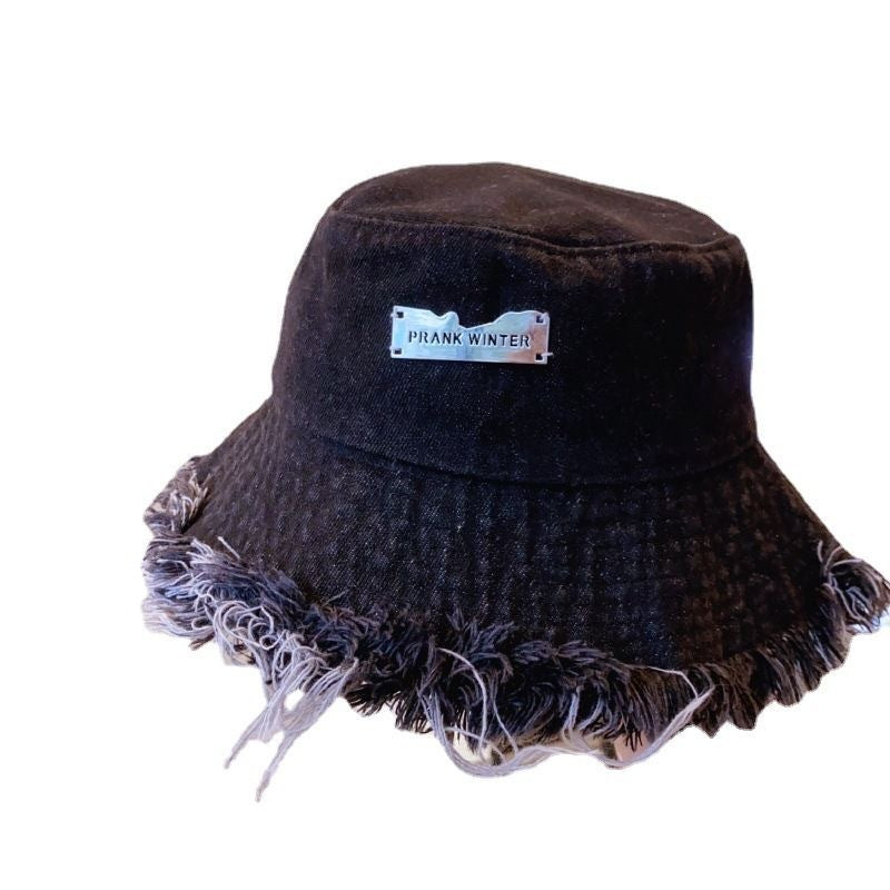 Washed Old Frayed Edge Bucket Hat