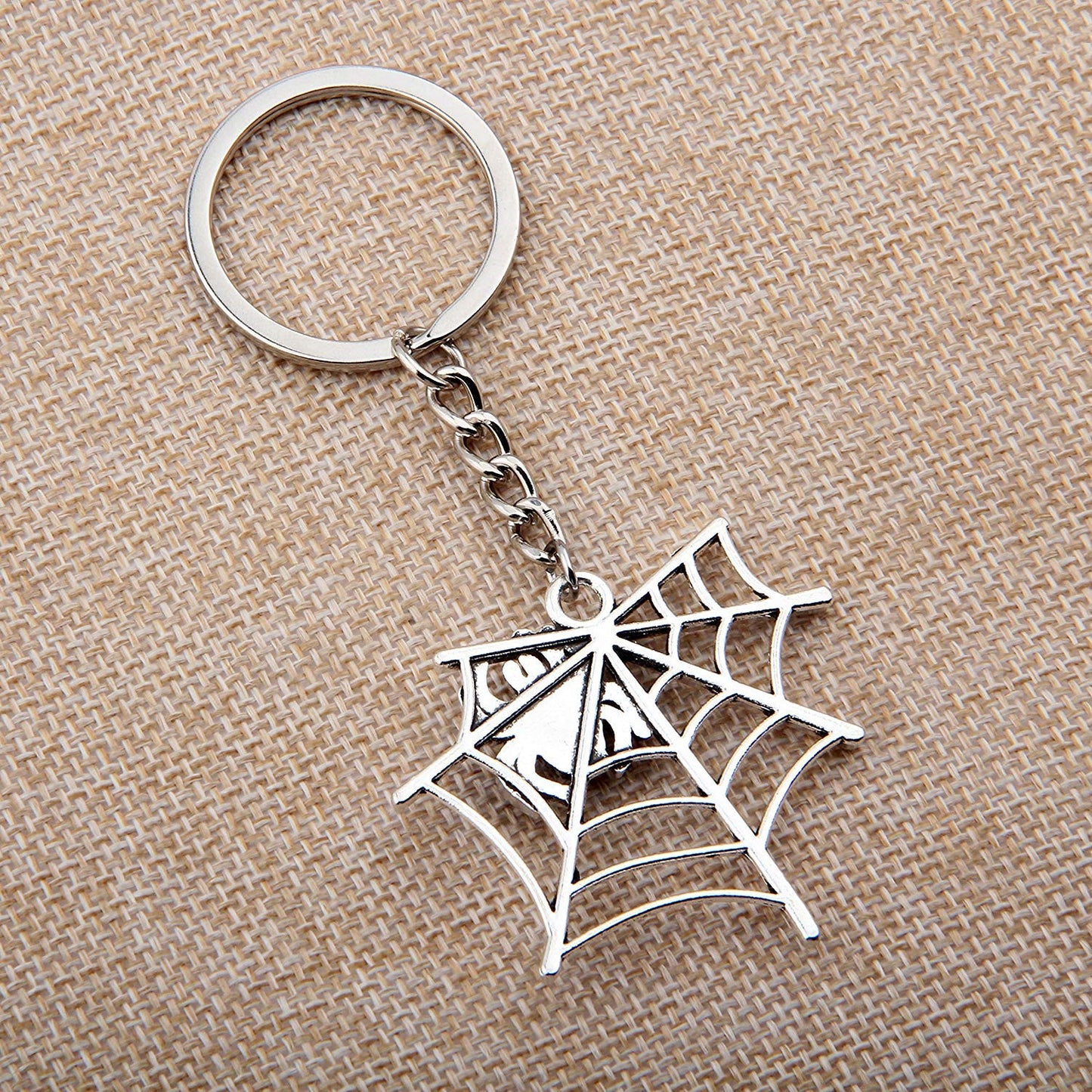 Spider Web Key Chain