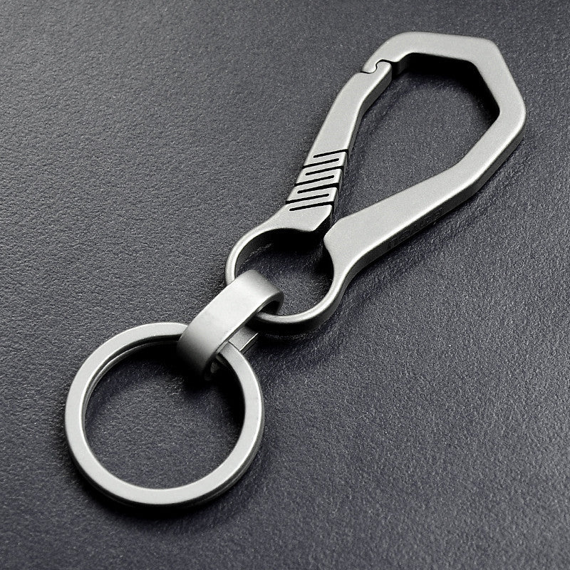 Men's Waist Titanium Alloy Keychain