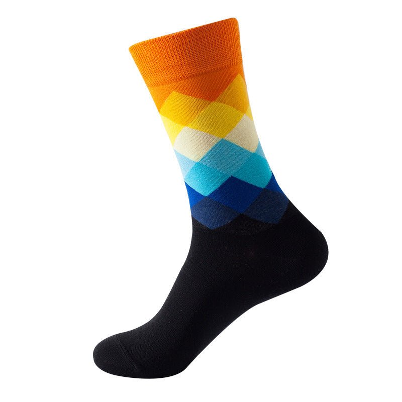 Mid Calf Fashion Trendy Socks