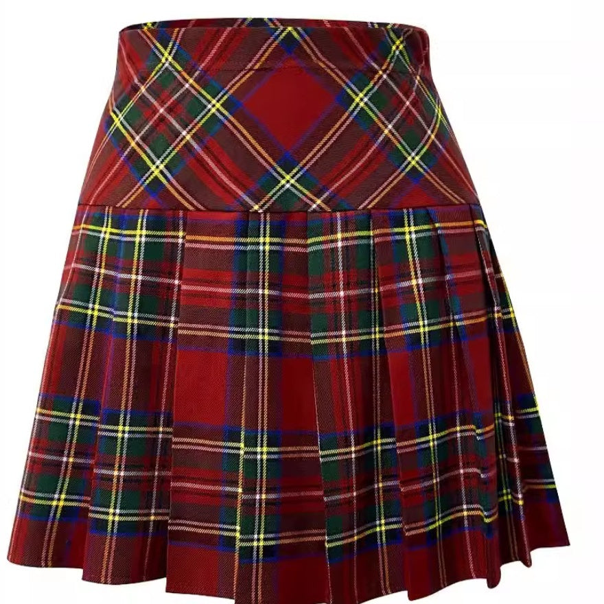 College Style Pleated Skirt