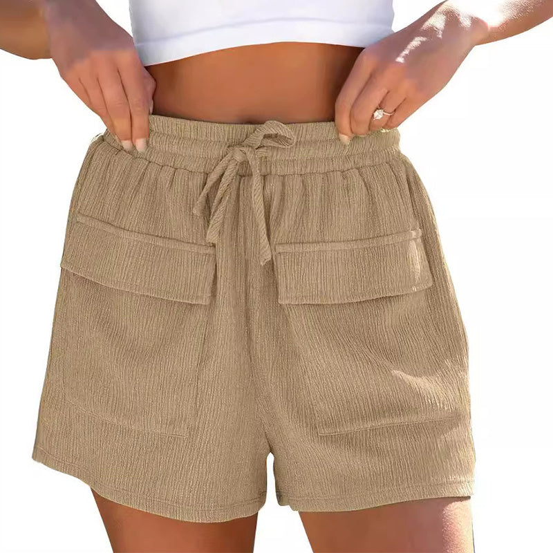 Womens Drawstring Shorts with Pockets