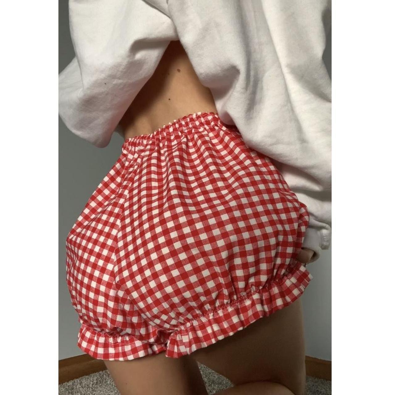 Bowknot Plaid Shorts