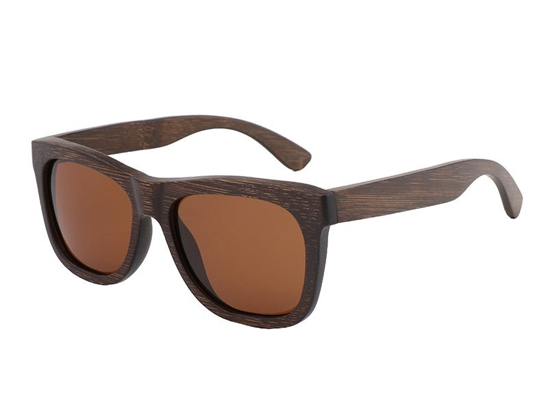 Retro wood style sunglasses