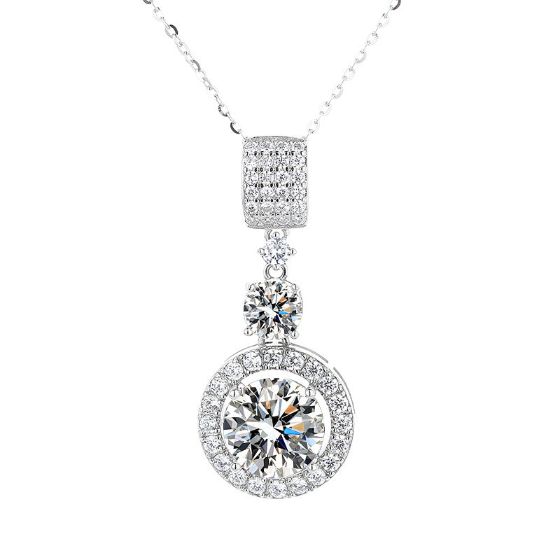 Sterling Silver S925 Moissanite Necklace