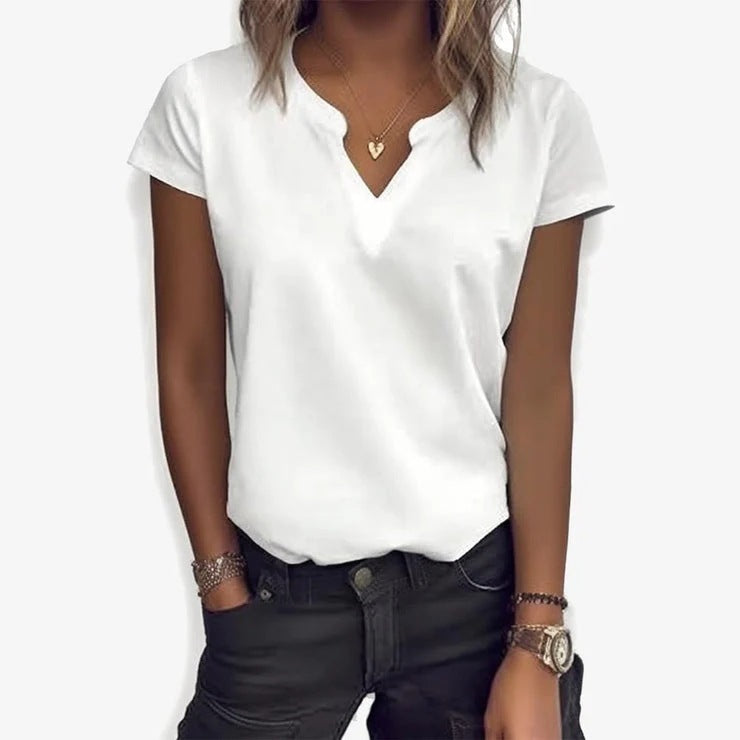 Sleeveless Fashion V-neck Shirt