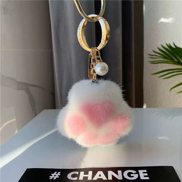 Cat's Claw Fur Keychain