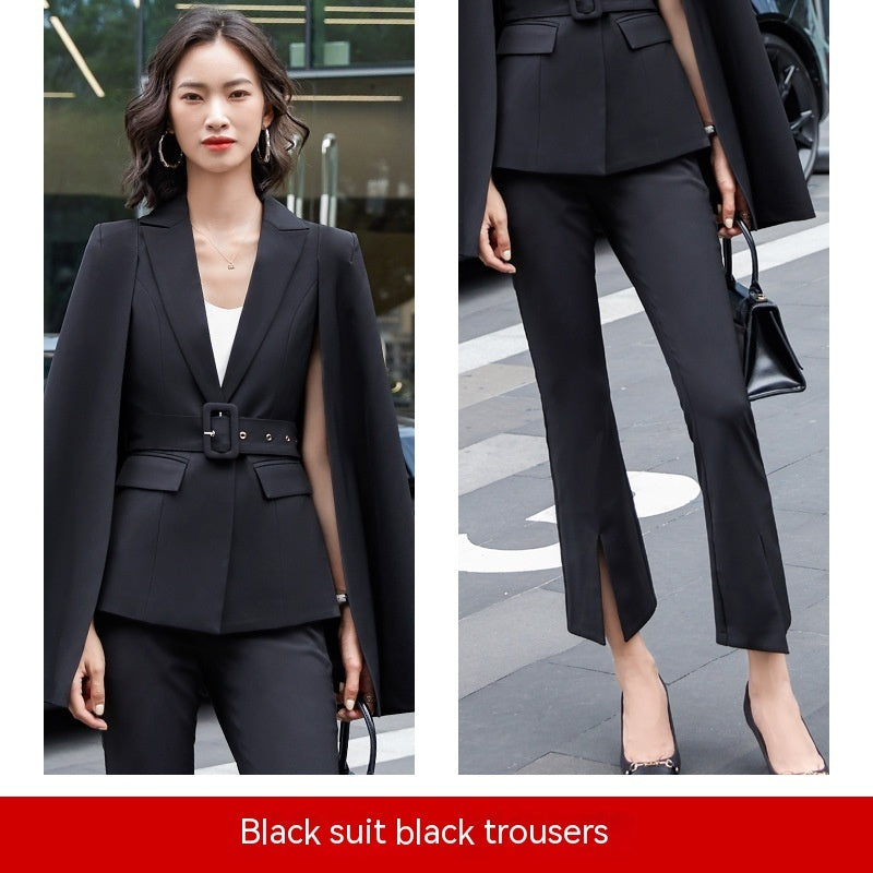 Two-piece Fashion Cloak Suit