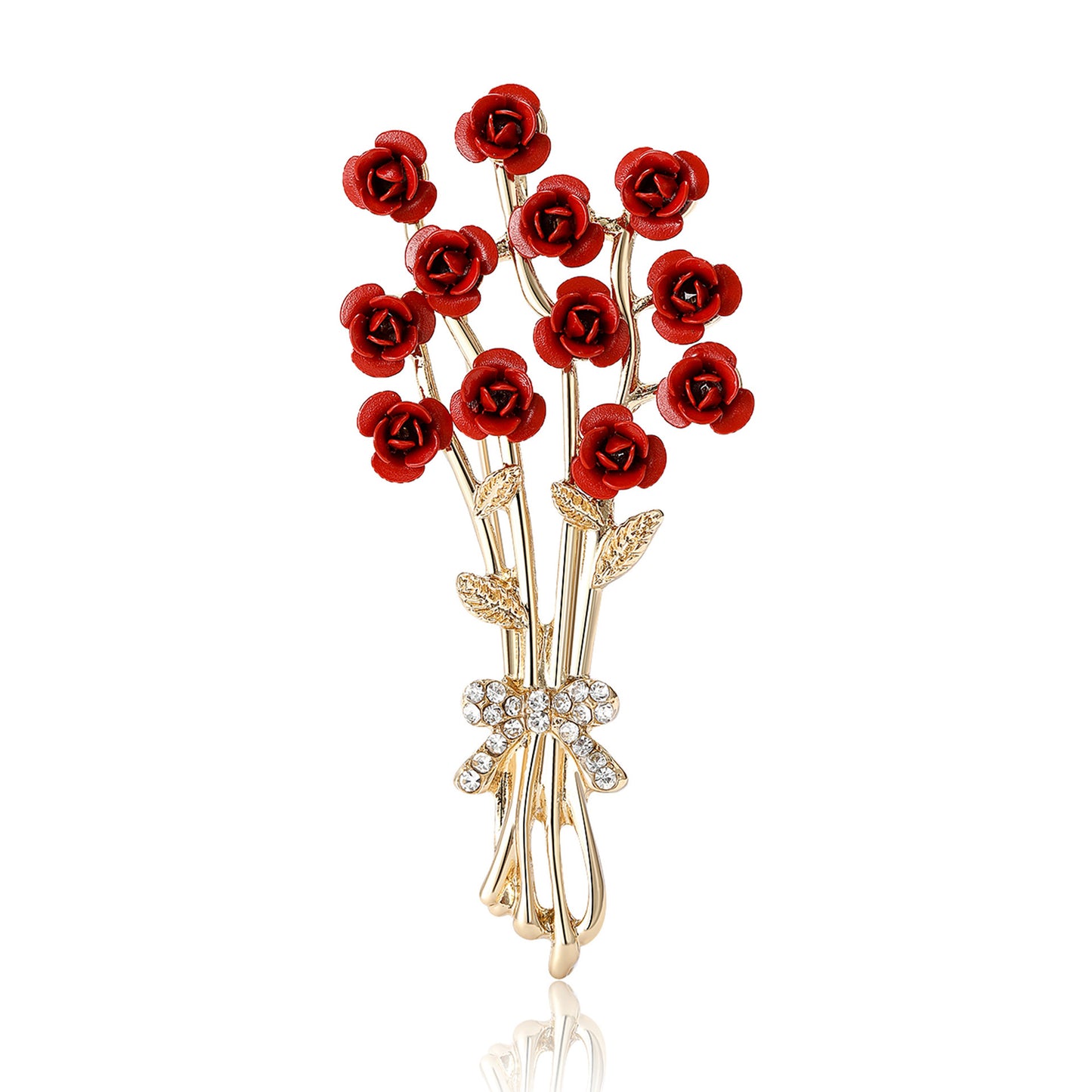 Enamel Oil-spot Glaze Flowers Brooch