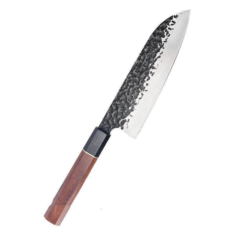 Forged Hammer Octagonal Handle Kitchen Knife