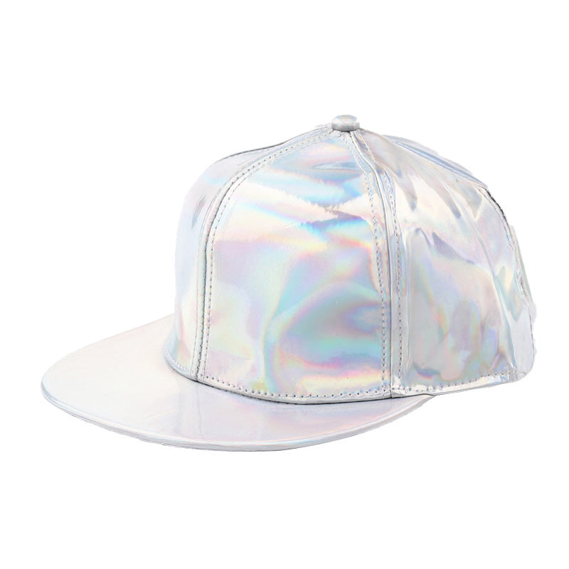 Laser Flat Brim Reflective Street Hip Hop Hat