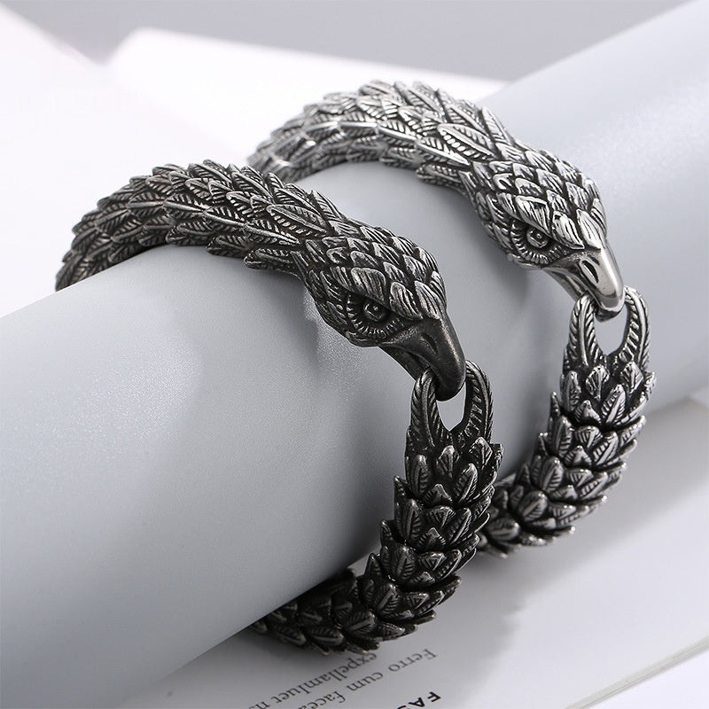 Awesome Eagle Titanium Steel Bracelet