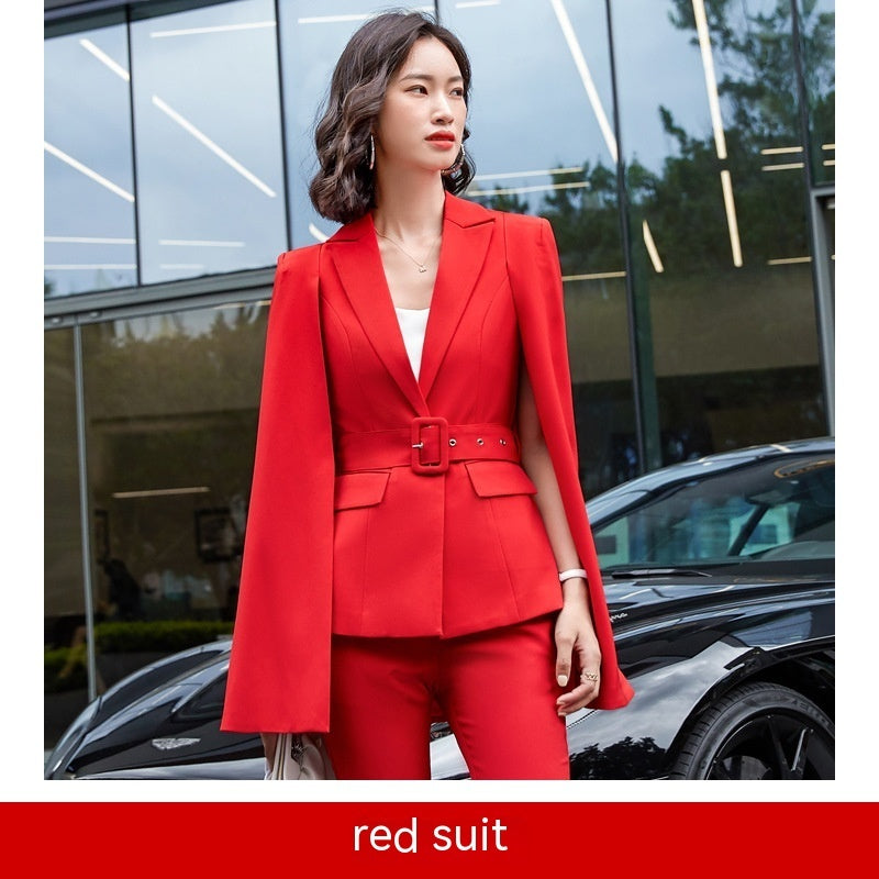 Two-piece Fashion Cloak Suit