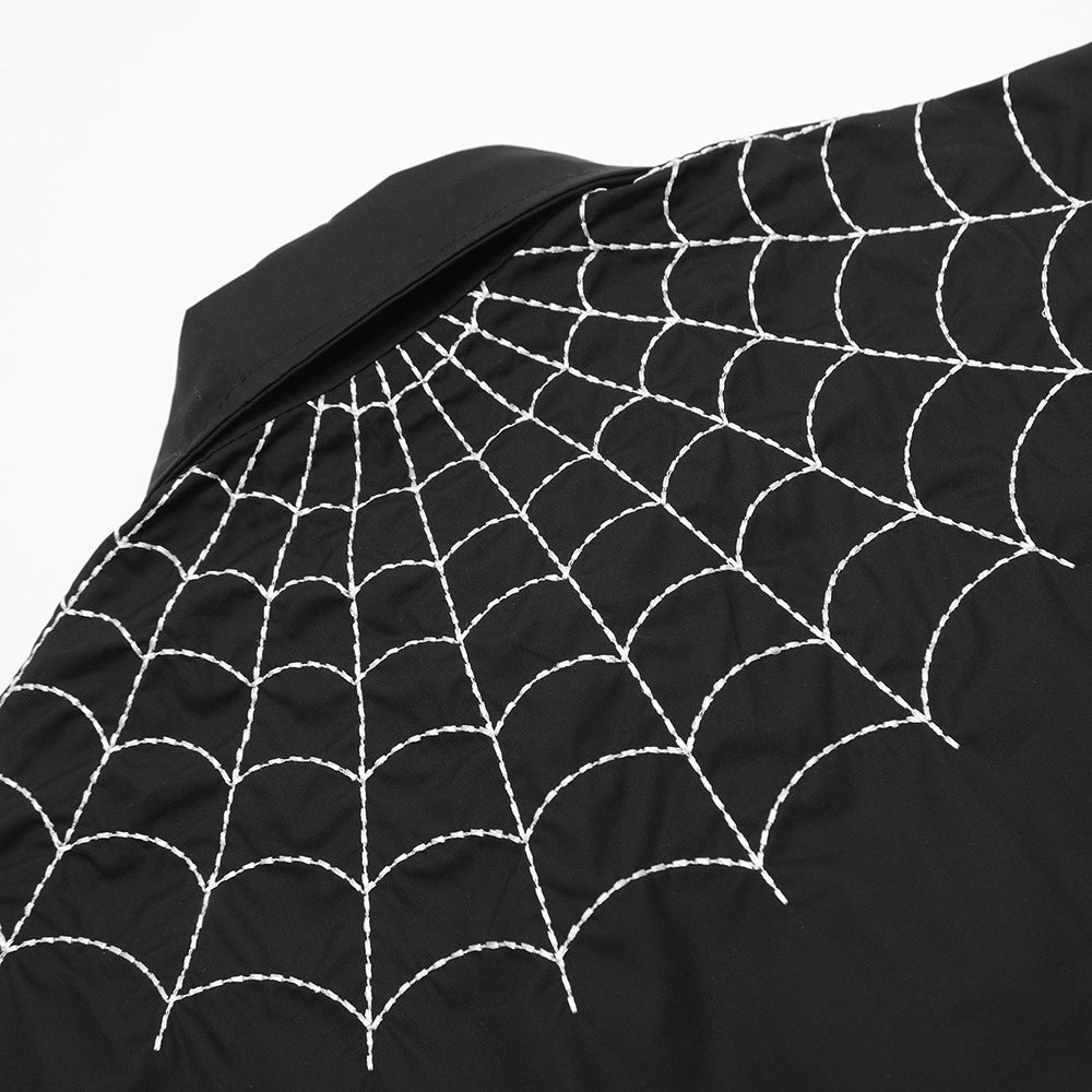 Men's Spider Web Short-sleeved Shirt